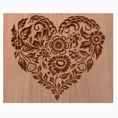 Decorative Floral Heart