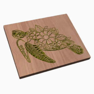 Floral Sea Turtle CNC file