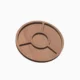 Circle trays with three sections