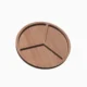 Circle trays with three sections