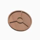 Circle trays with three sections