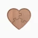 Puzzle Heart Serving Tray