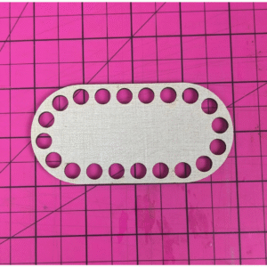 Crochet Wooden Basket Bottoms - Racetrack Oval