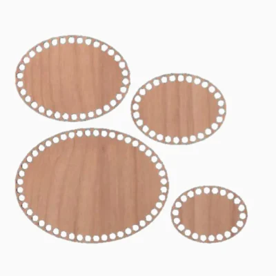 Crochet Wooden Basket Bottoms - Oval