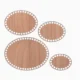 Crochet Wooden Basket Bottoms - Oval