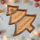 Christmas Tree Three-Section Serving Tray